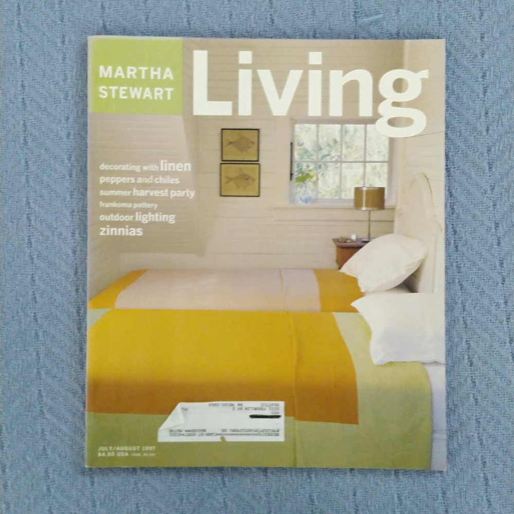 Rare and collectible Martha Stewart Living magazine from July/August 1997